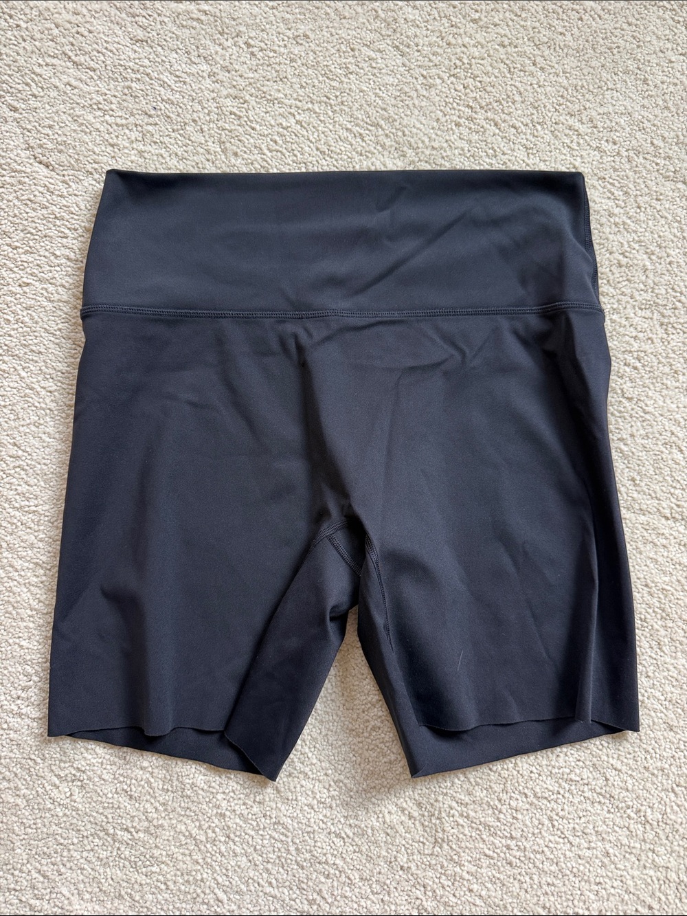 aerie Black High-Rise Bike Shorts